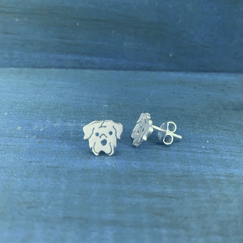 MPA008 Aretes mini Rottweiler 2